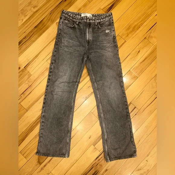 rag & bone Miramar Shea Ankle-Length Pants color Raven - Picture 3 of 11